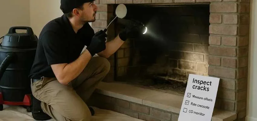 Fireplace Smoke Chamber Repair in Burnaby